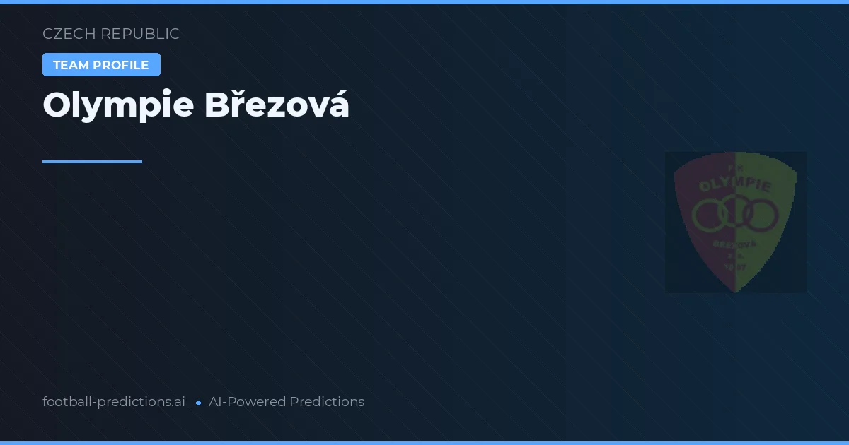 Olympie Březová Tipy a statistiky