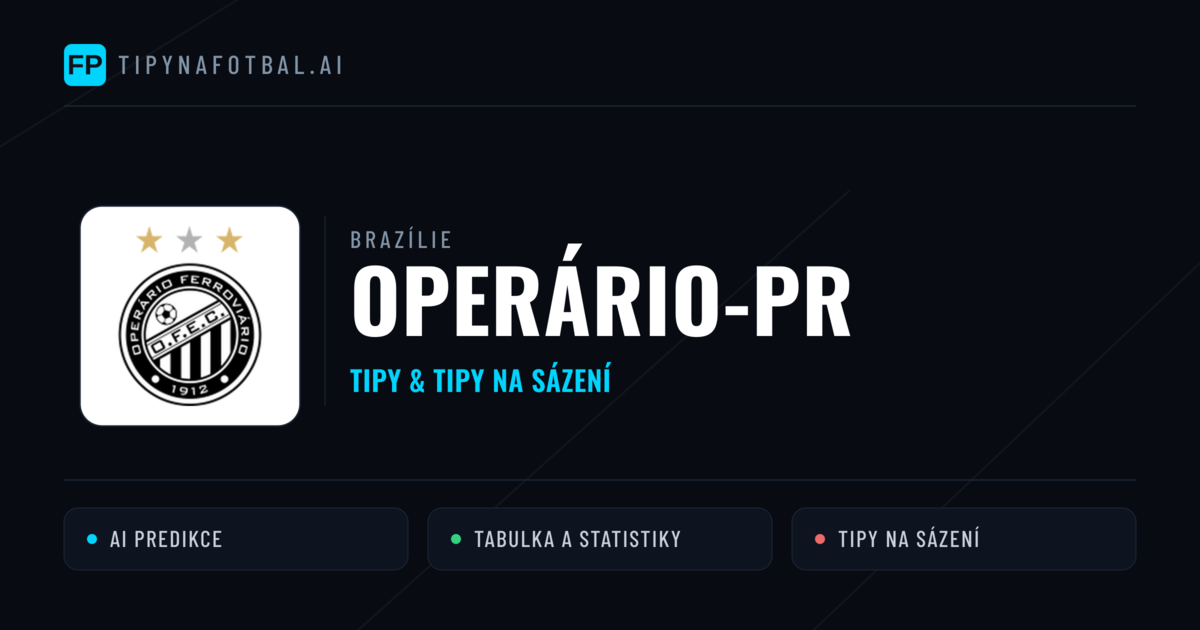 Operário-PR Tipy a statistiky