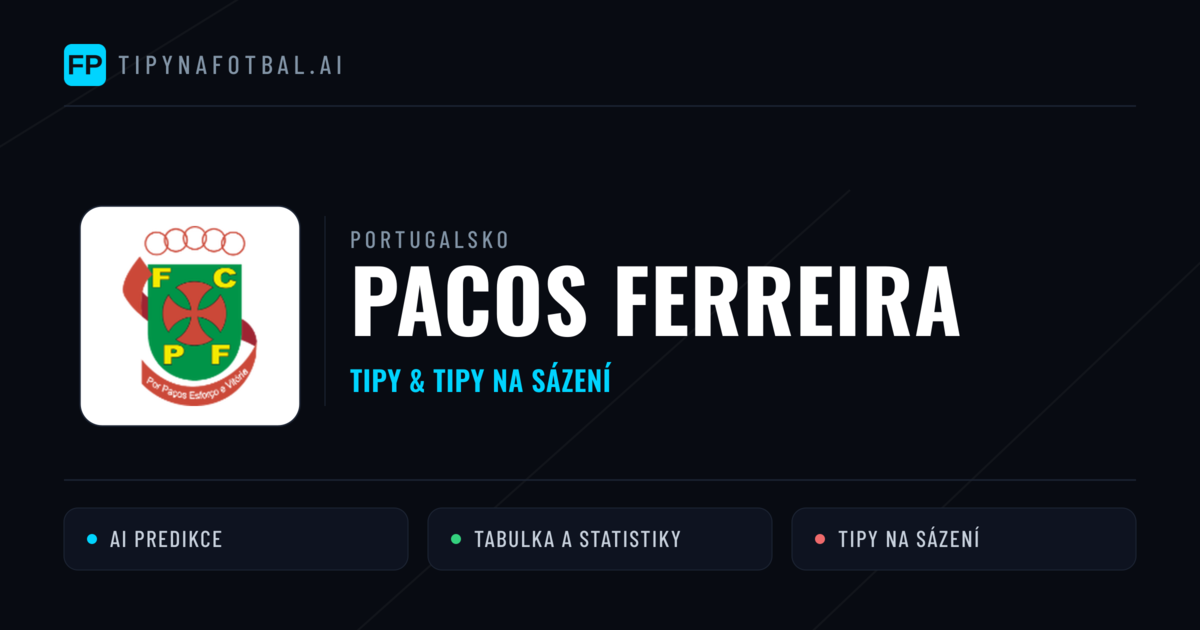 Pacos Ferreira Tipy a statistiky
