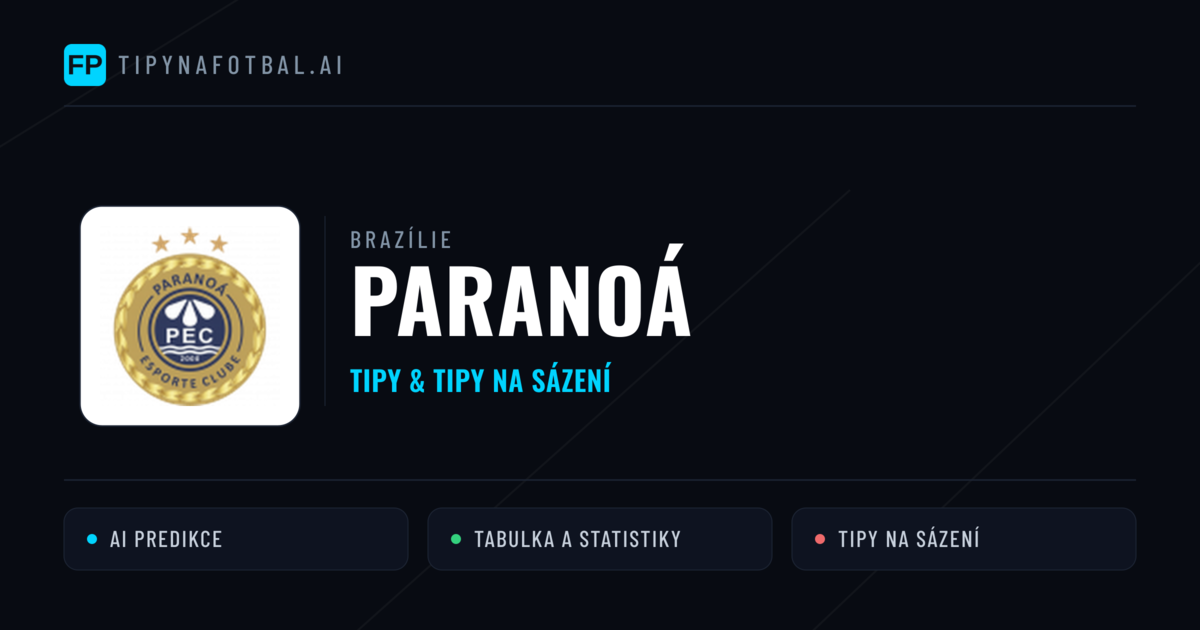 Paranoá Tipy a statistiky