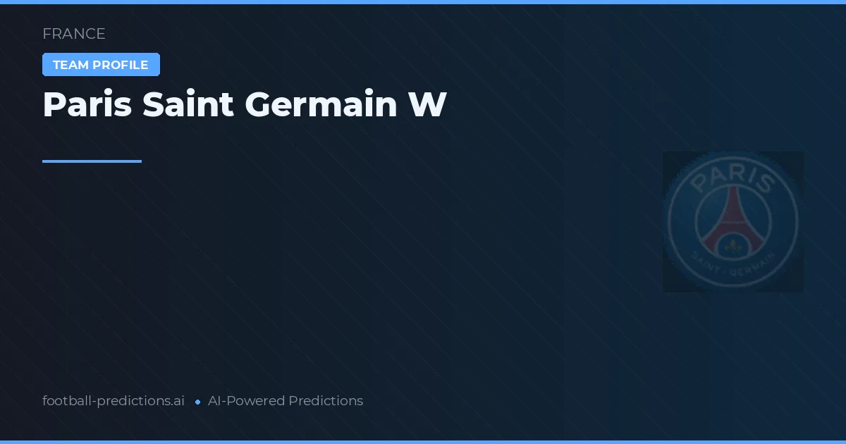 Paris Saint-Germain W Tipy a statistiky