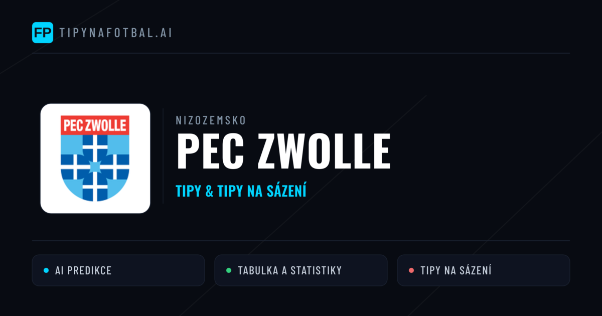 PEC Zwolle Tipy a statistiky