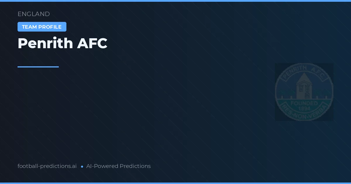 Penrith AFC Tipy a statistiky