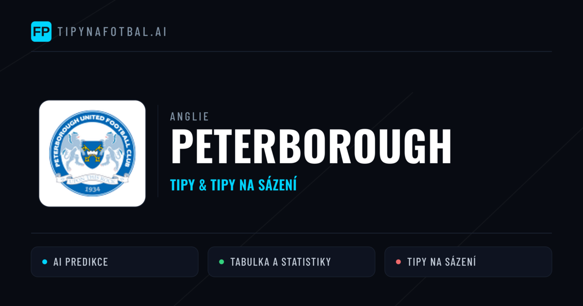 Peterborough Tipy a statistiky