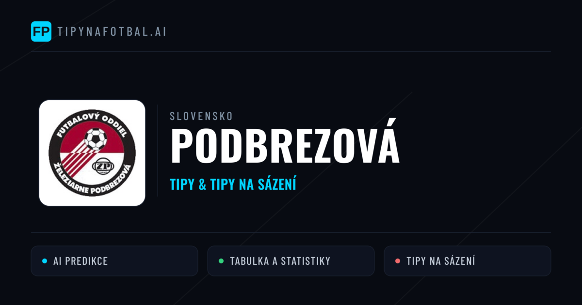 Podbrezová Tipy a statistiky