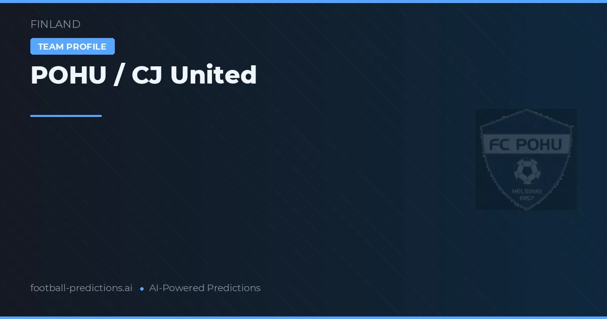 POHU / CJ United Tipy a statistiky