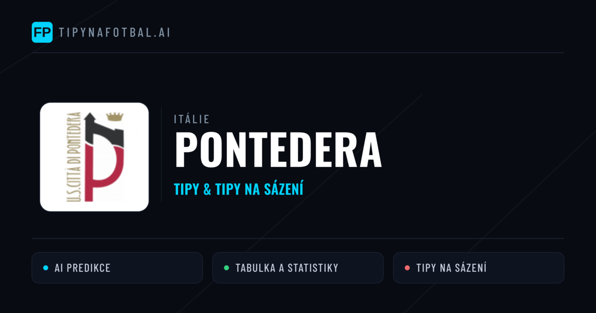 Pontedera Tipy a statistiky
