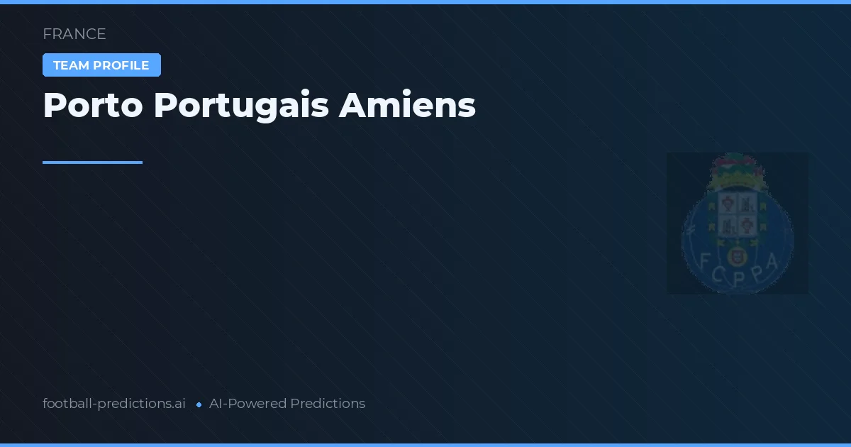 Porto Portugais Amiens Tipy a statistiky
