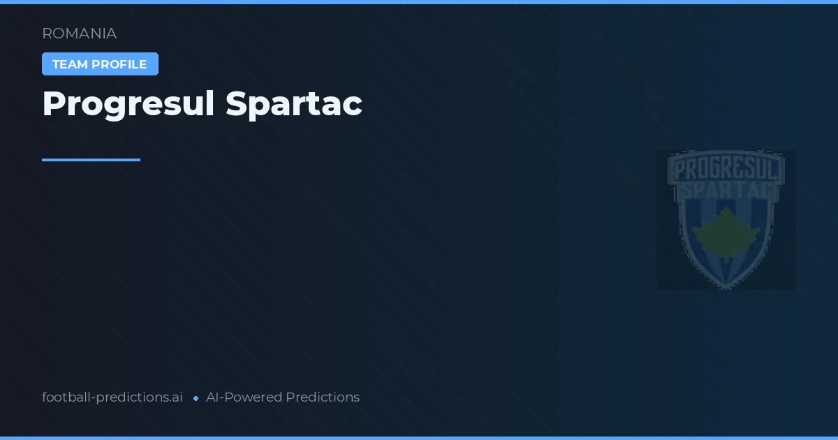 Progresul Spartac Tipy a statistiky