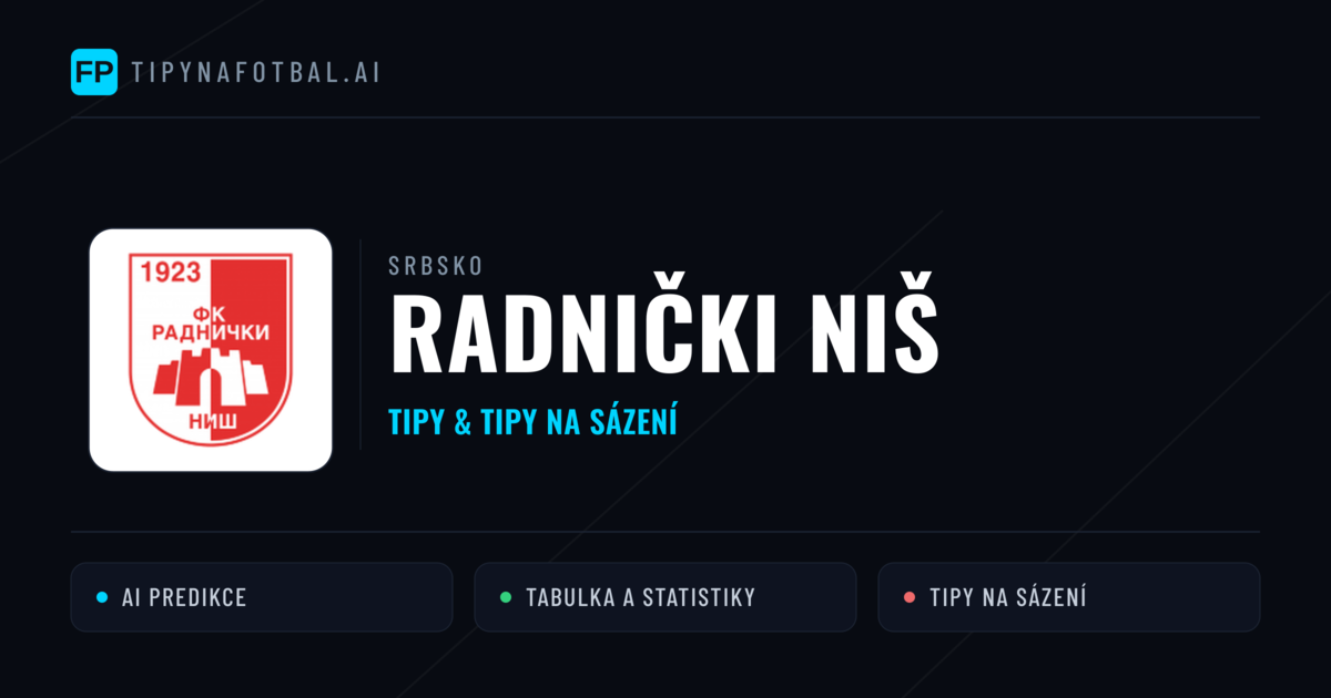 Radnički Niš Tipy a statistiky