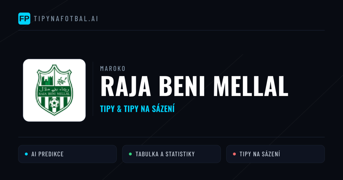 Raja Beni Mellal Tipy a statistiky