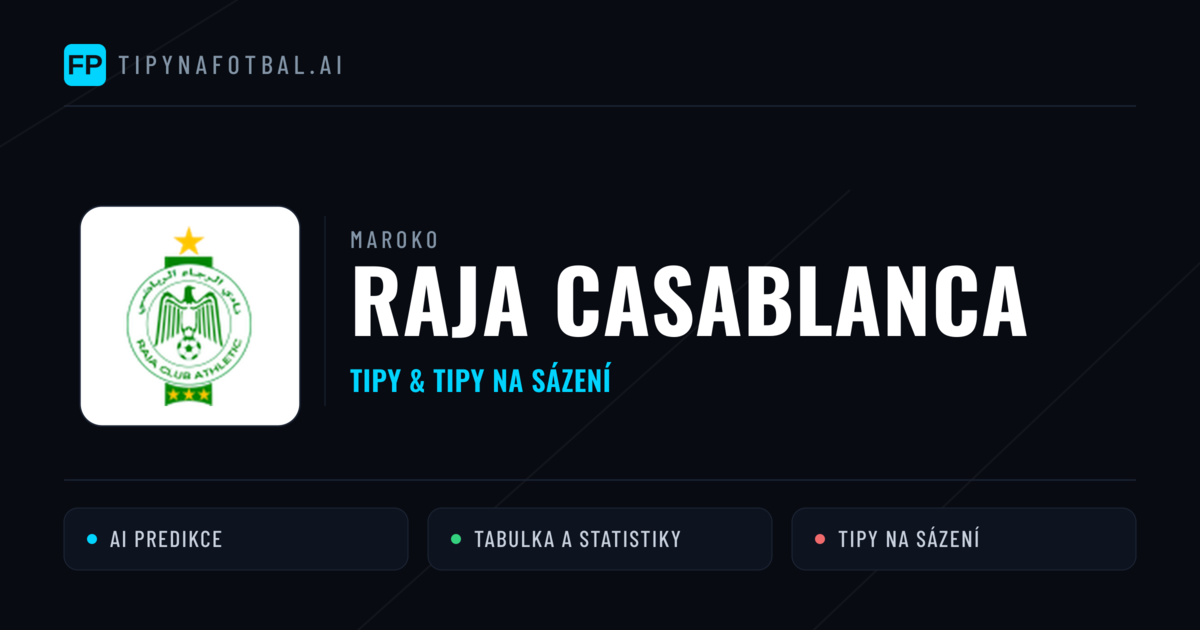 Raja Casablanca Tipy a statistiky