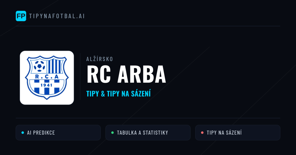 RC Arba Tipy a statistiky