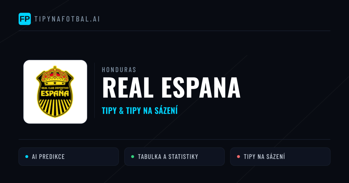 Real Espana Tipy a statistiky