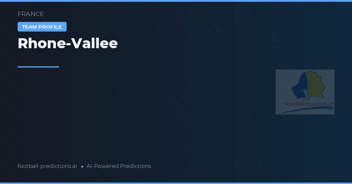 Rhône-Vallée Tipy a statistiky