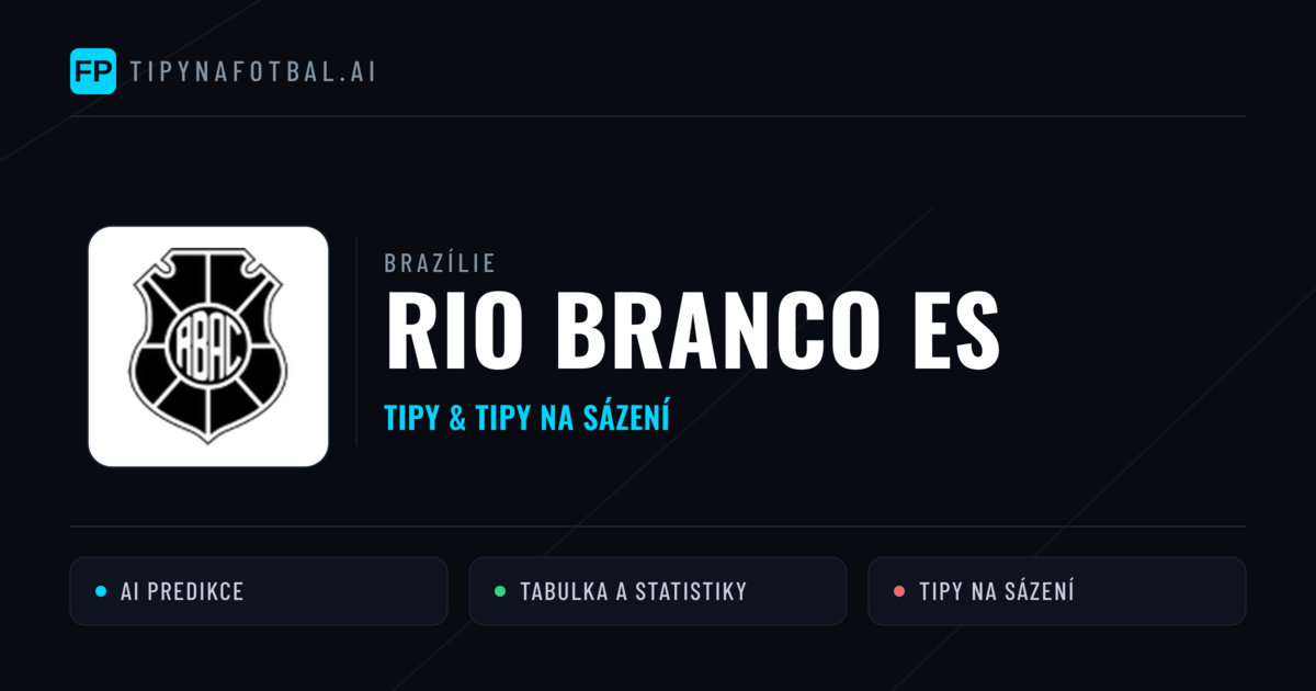 Rio Branco ES Tipy a statistiky