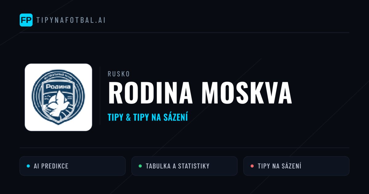 Rodina Moskva Tipy a statistiky