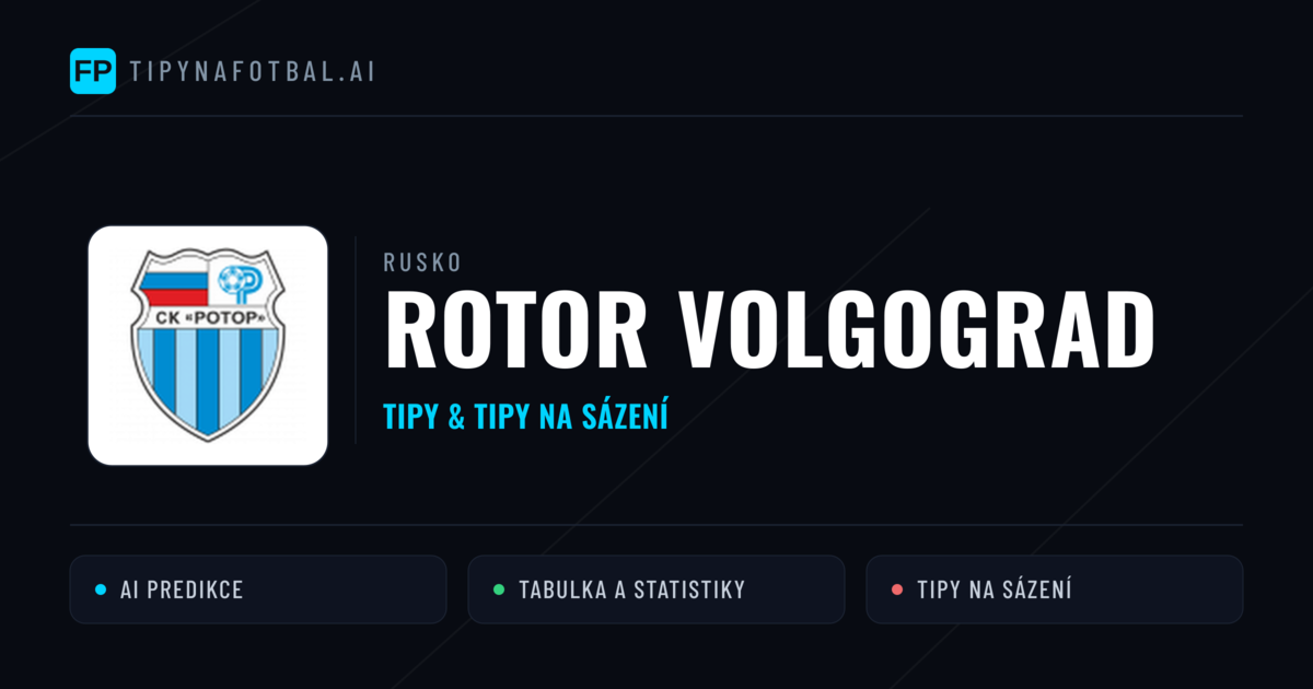 Rotor Volgograd Tipy a statistiky