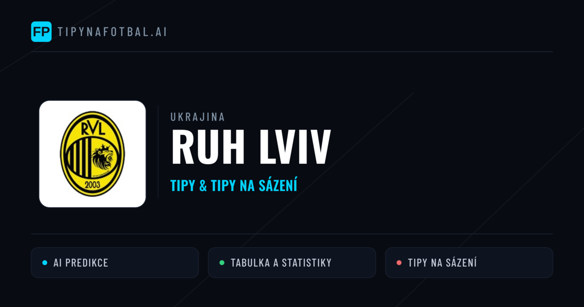 Ruh Lviv Tipy a statistiky