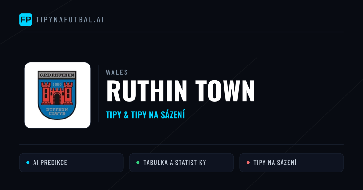 Ruthin Town Tipy a statistiky