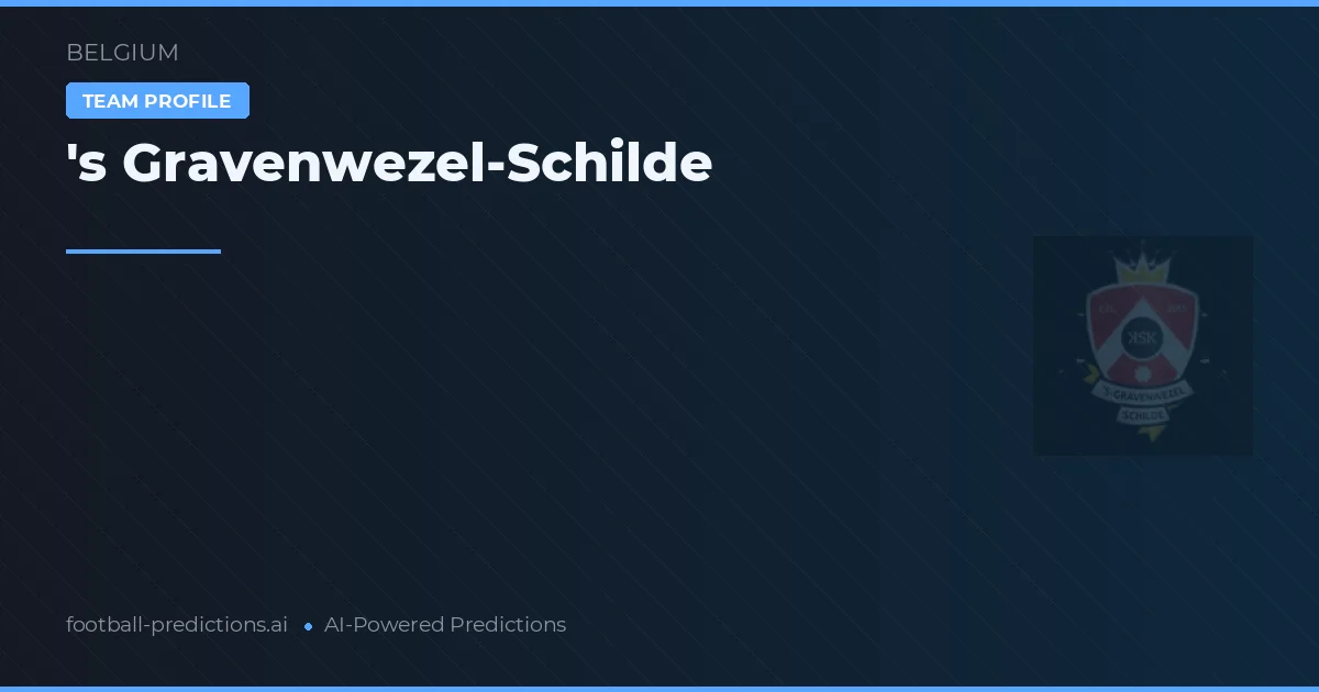 's Gravenwezel-Schilde Tipy a statistiky