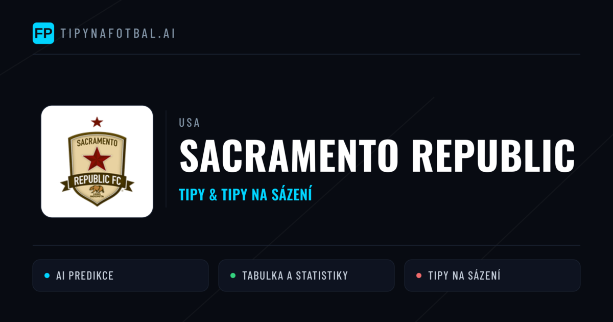Sacramento Republic Tipy a statistiky