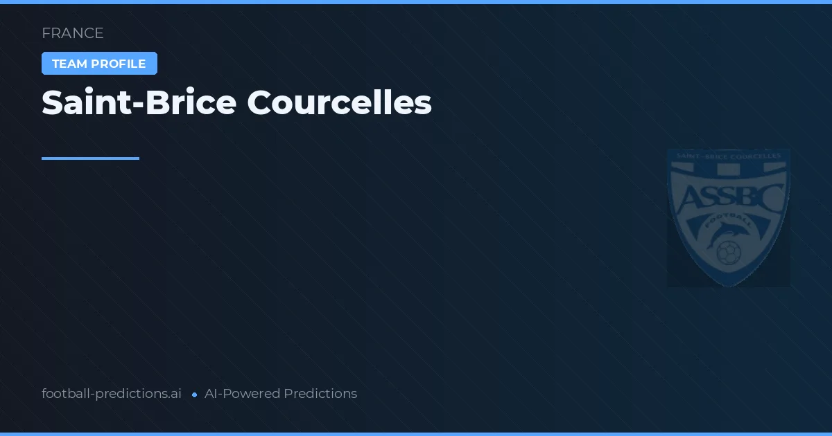 Saint-Brice Courcelles Tipy a statistiky