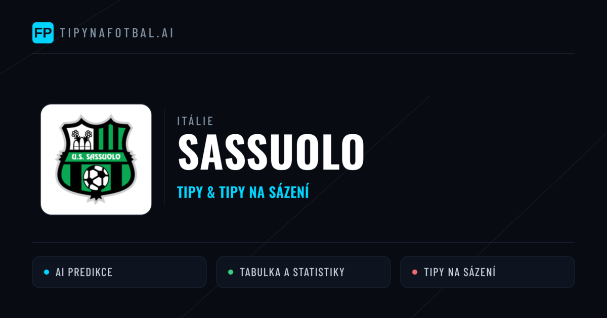 Sassuolo Tipy a statistiky
