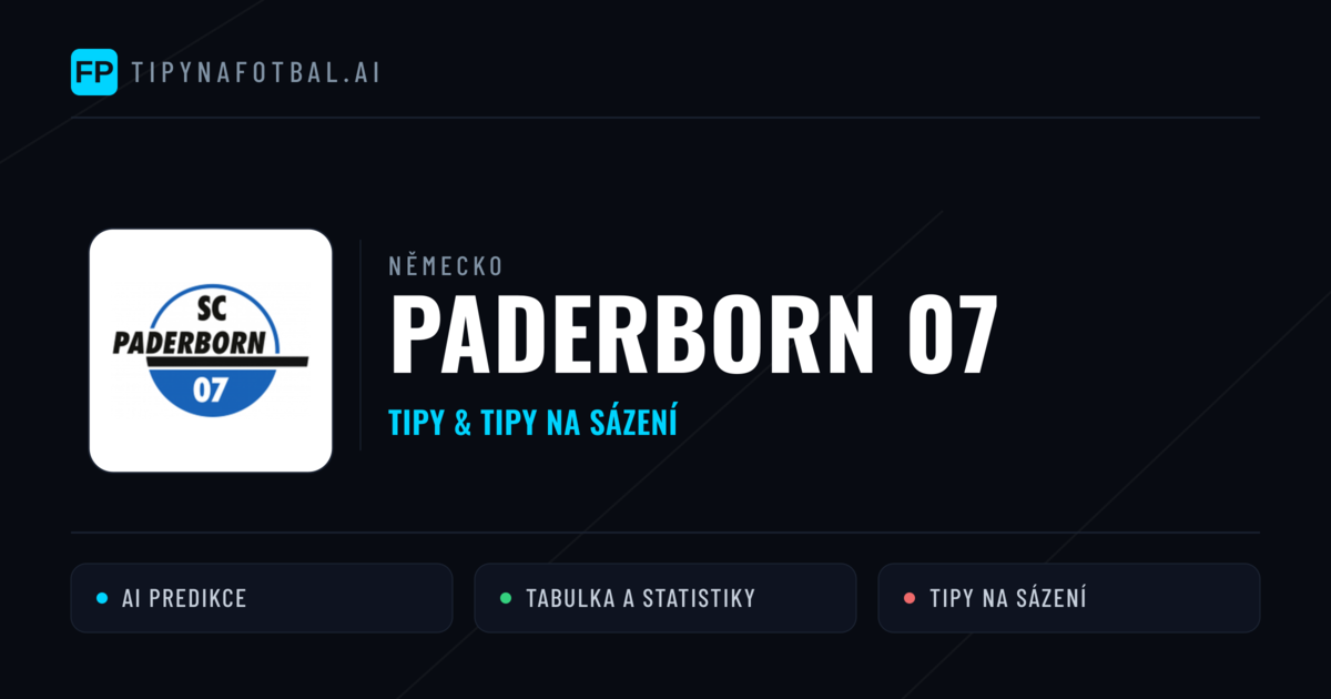 Paderborn 07 Tipy a statistiky