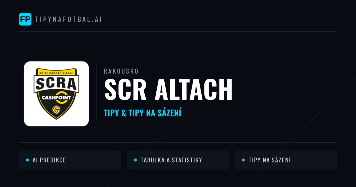 SCR Altach Tipy a statistiky
