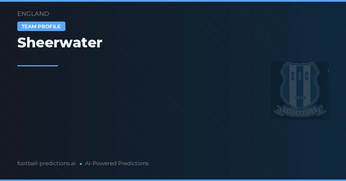 Sheerwater Tipy a statistiky