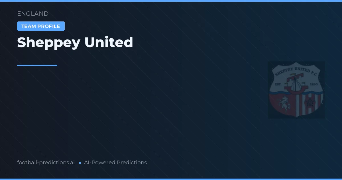 Sheppey United Tipy a statistiky