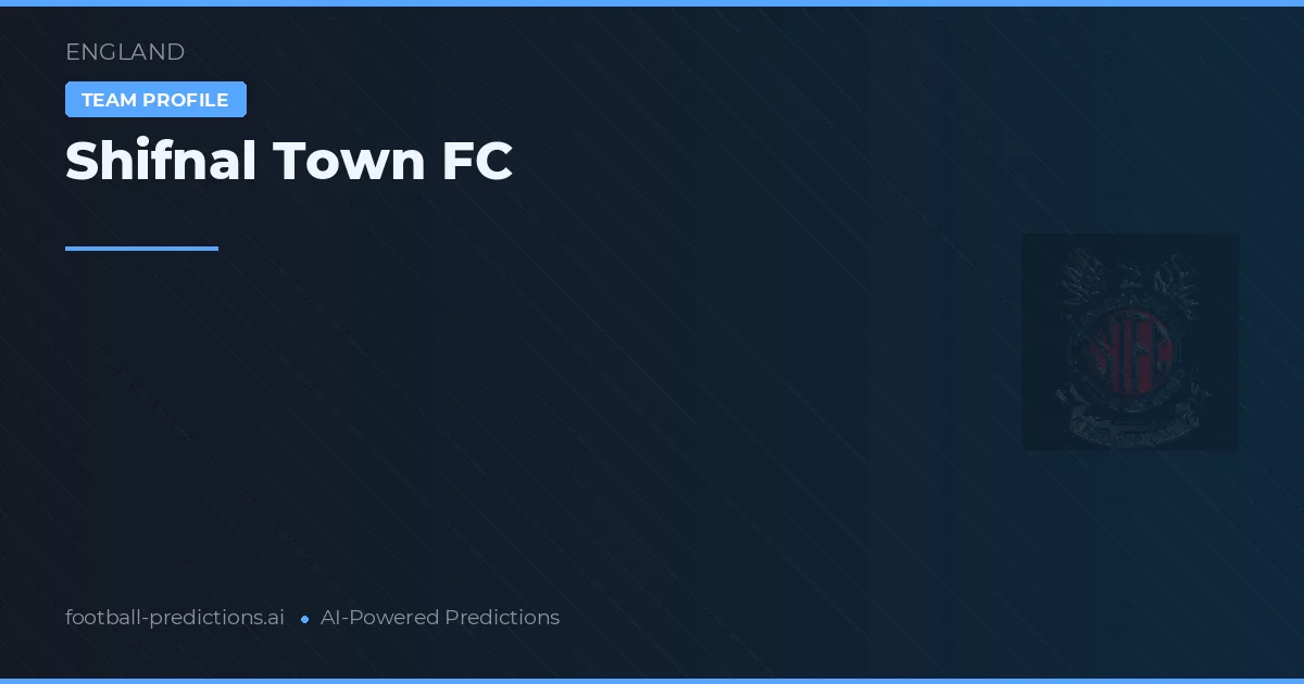 Shifnal Town FC Tipy a statistiky