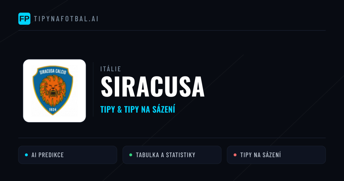 Siracusa Tipy a statistiky
