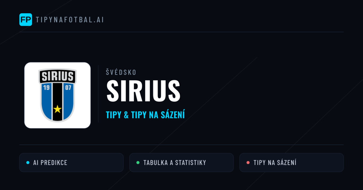 Sirius Tipy a statistiky