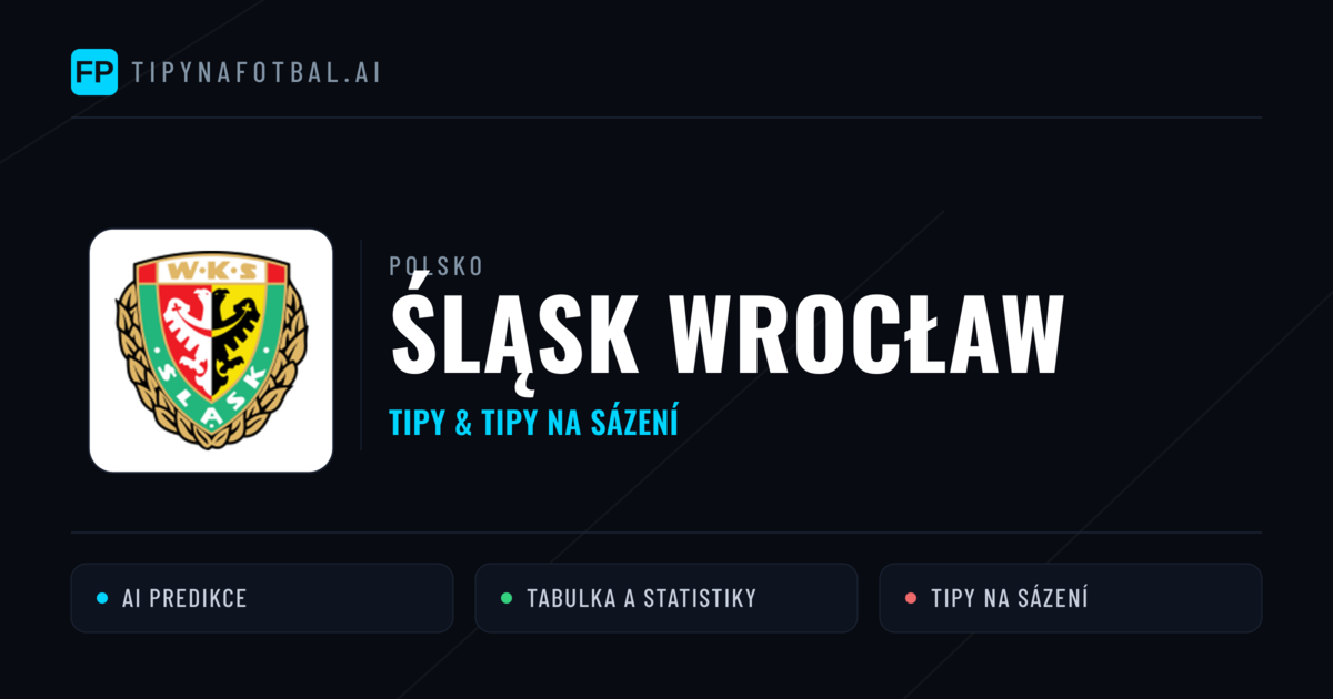 Śląsk Wrocław Tipy a statistiky