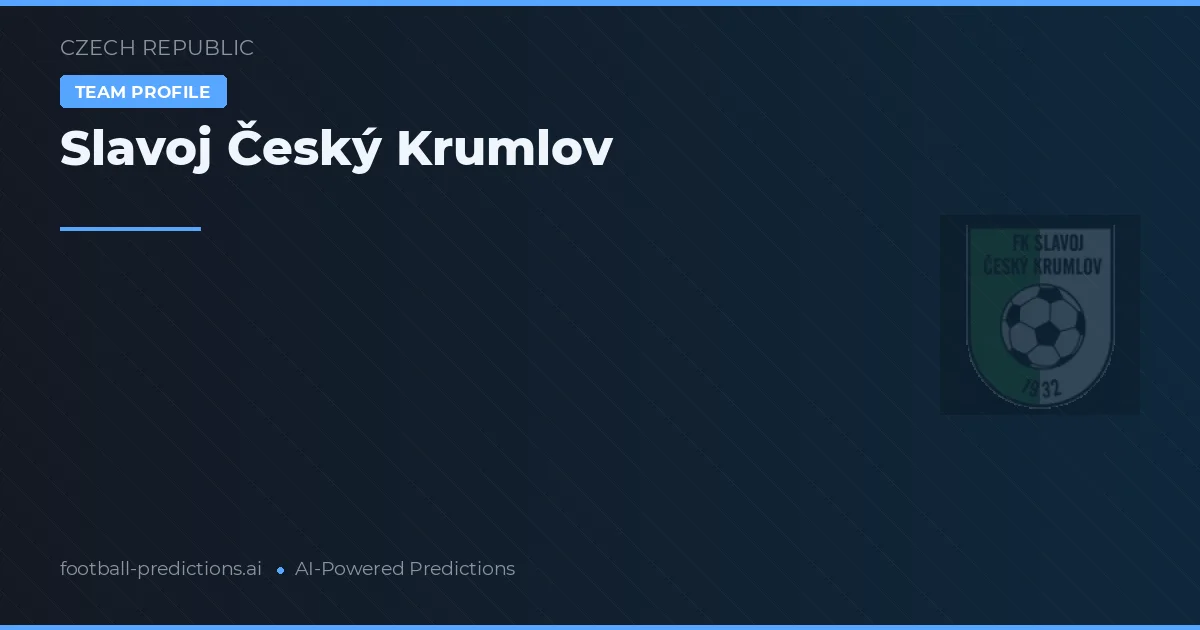 Slavoj Český Krumlov Tipy a statistiky