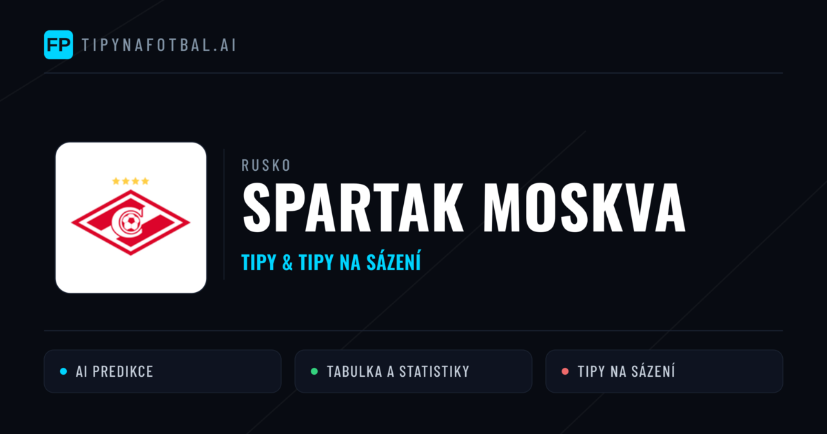 Spartak Moskva Tipy a statistiky