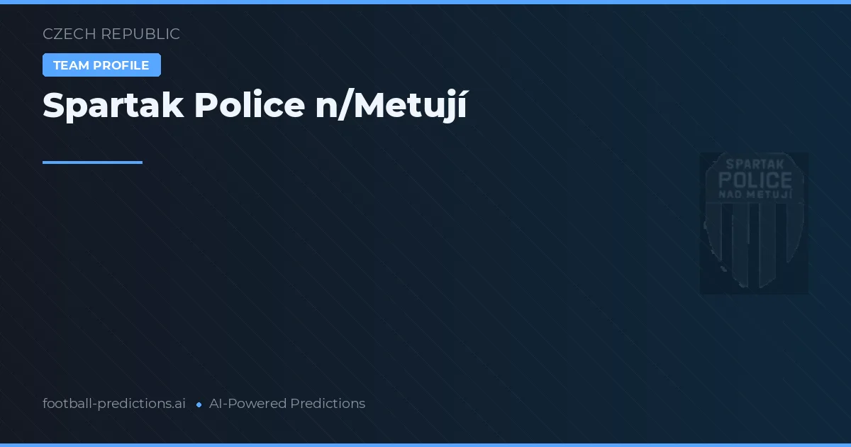 Spartak Police nad Metují Tipy a statistiky