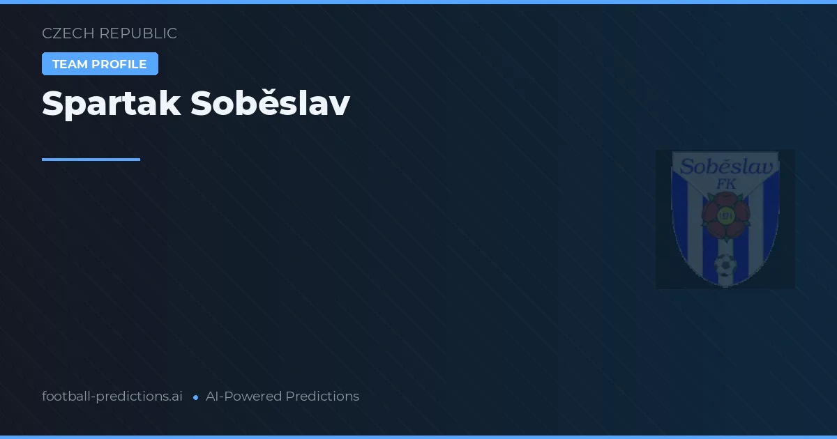Spartak Soběslav Tipy a statistiky
