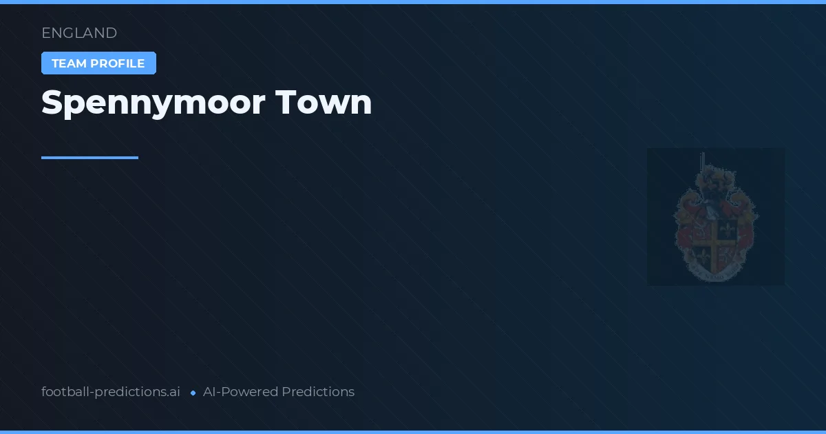 Spennymoor Town Tipy a statistiky
