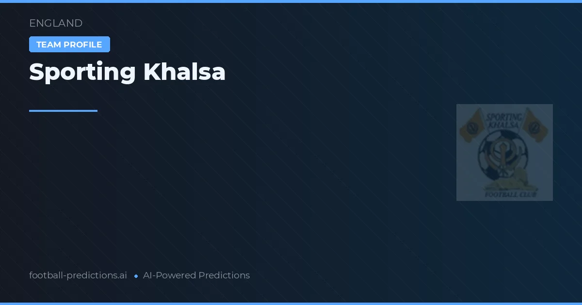 Sporting Khalsa Tipy a statistiky