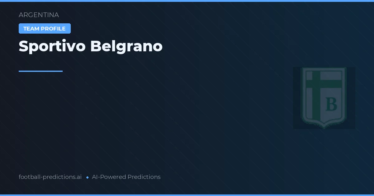 Sportivo Belgrano Tipy a statistiky