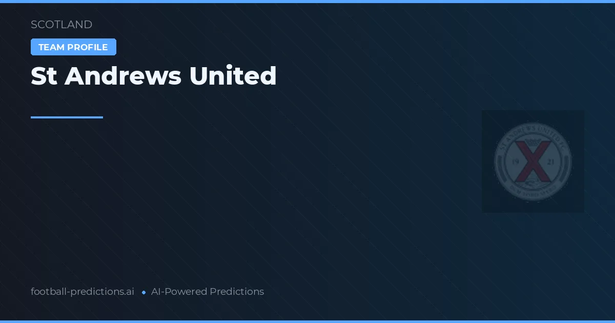 St Andrews United Tipy a statistiky