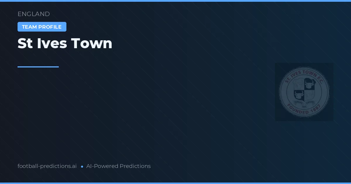 St Ives Town Tipy a statistiky