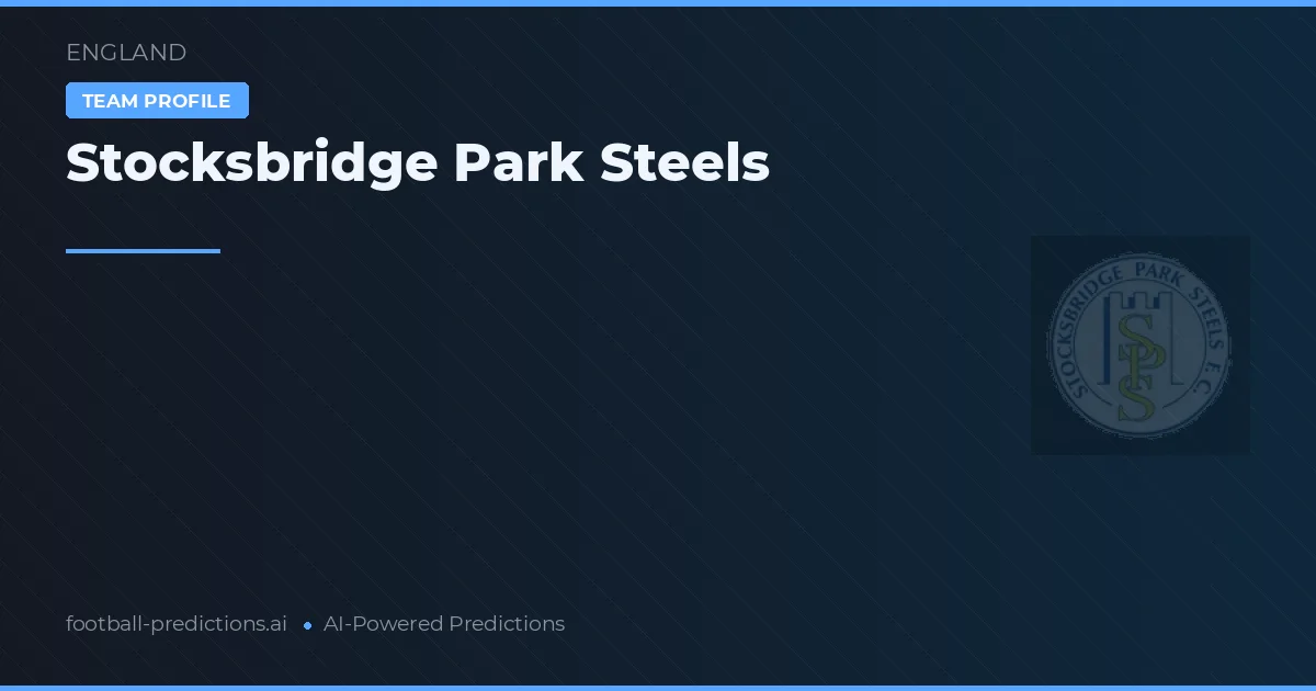 Stocksbridge Park Steels Tipy a statistiky