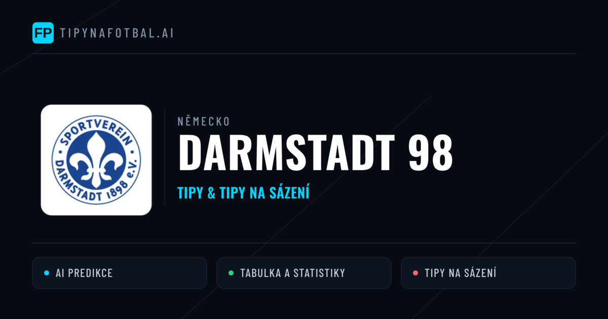 Darmstadt 98 Tipy a statistiky