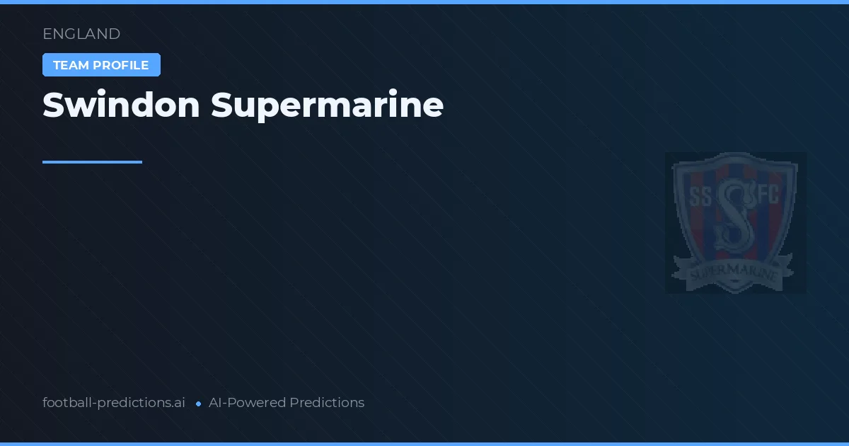 Swindon Supermarine Tipy a statistiky