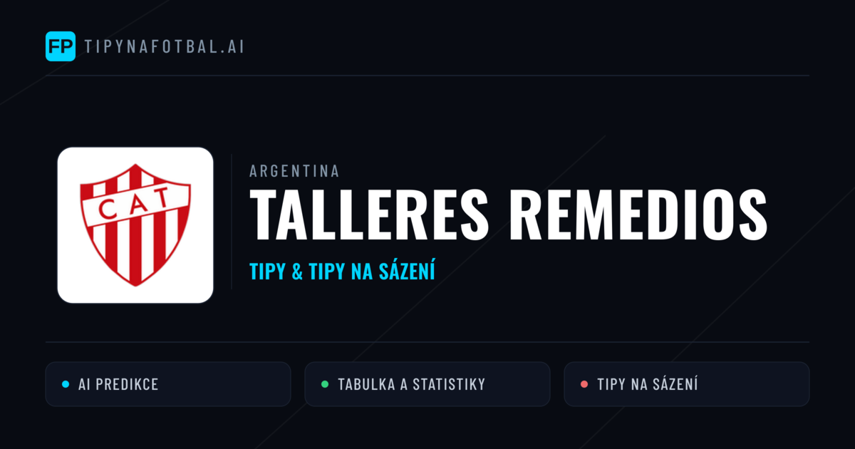 Talleres Remedios Tipy a statistiky