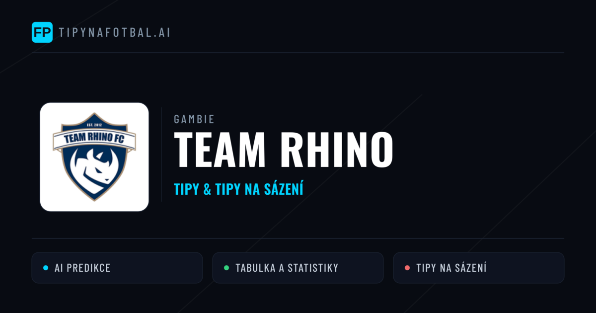 Team Rhino Tipy a statistiky